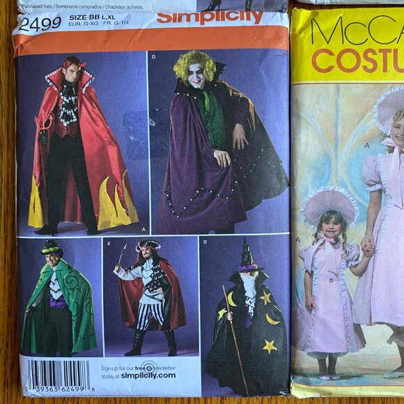 Simplicity Costume Pattern 2499 2513 2502 McCalls M4622 Bo Peep L XL UNCUT Lotx4 - Picture 3 of 12